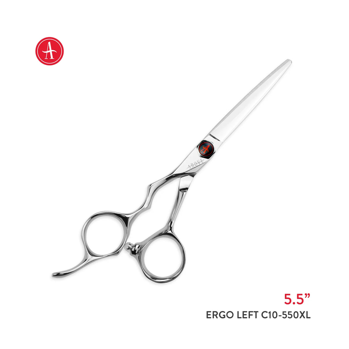 Left-handed Ergo hair cutting shear, 5.5 inch