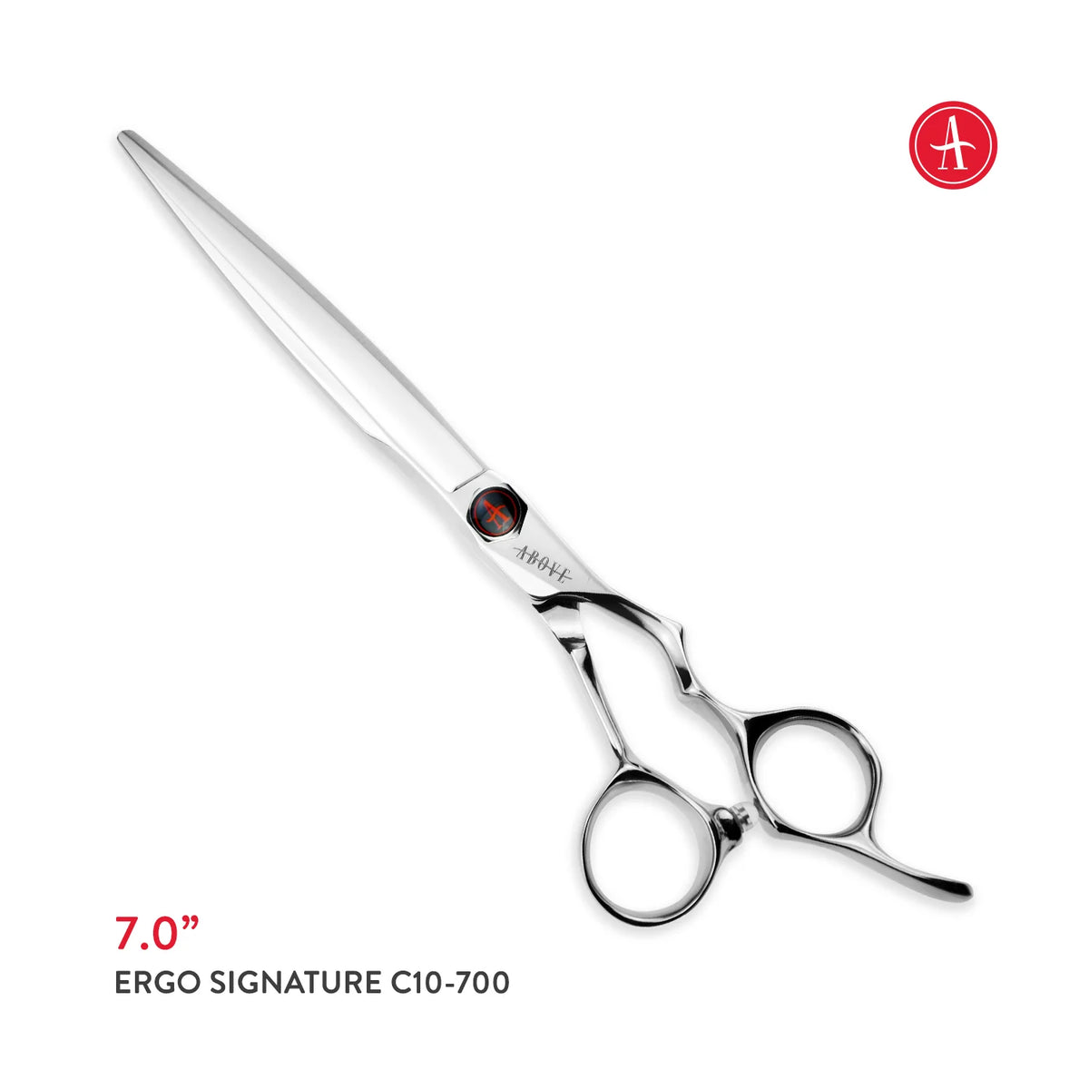 Ergo hair cutting shear, 7 inch, on a white background