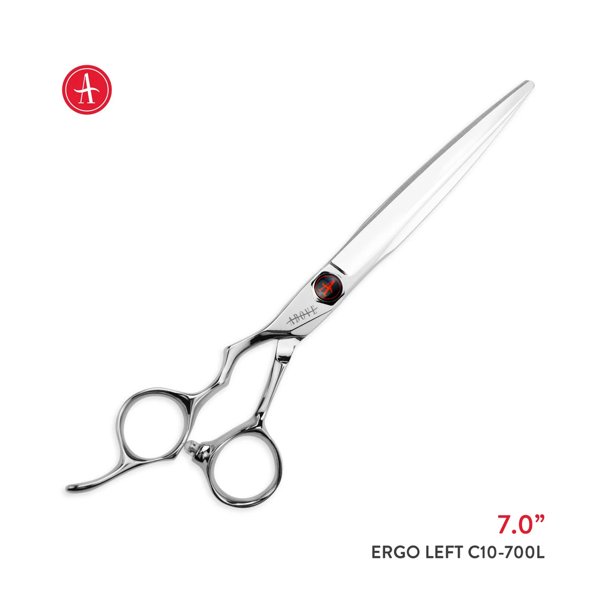 Left-handed Ergo hair cutting shear, 7 inch